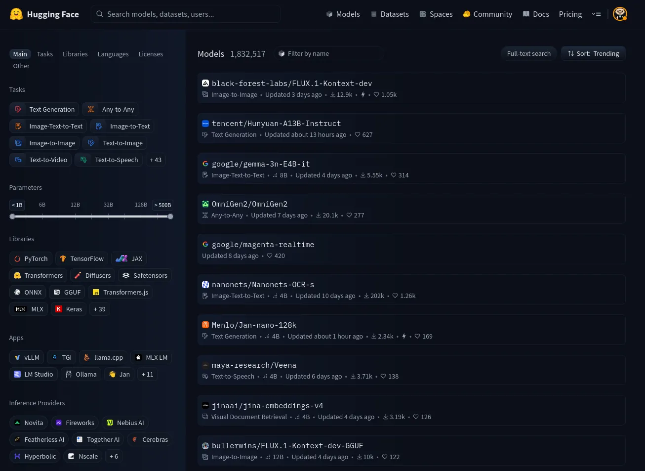 HuggingFace Model Hub